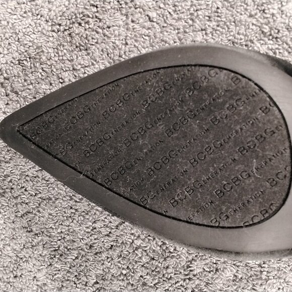 BCBGeneration Shoes Womens Size 6.5 Black Rhinestone Bows Pointed Toe Mule Heels - Picture 11 of 11